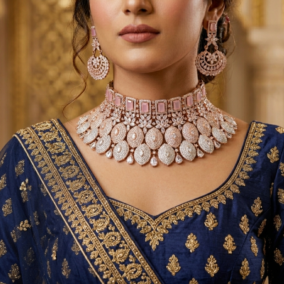 Rosegold  Choker Necklace