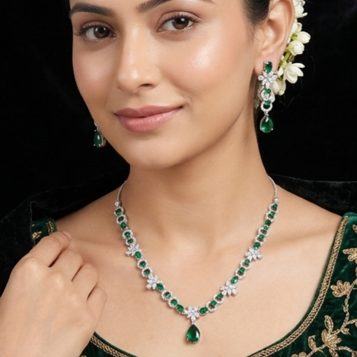 Ad Stone Neckless Green