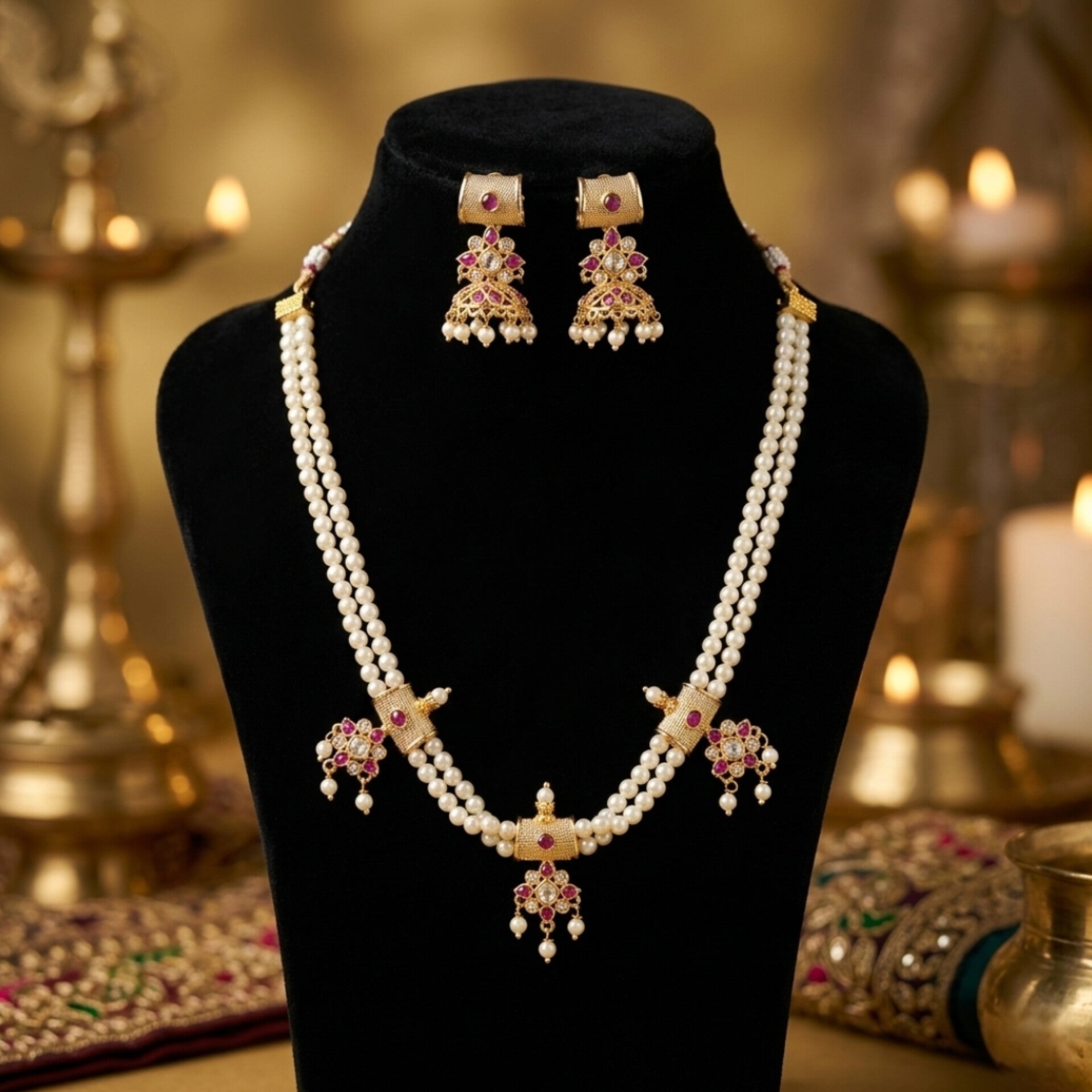 Moti Chinchpeti Necklace