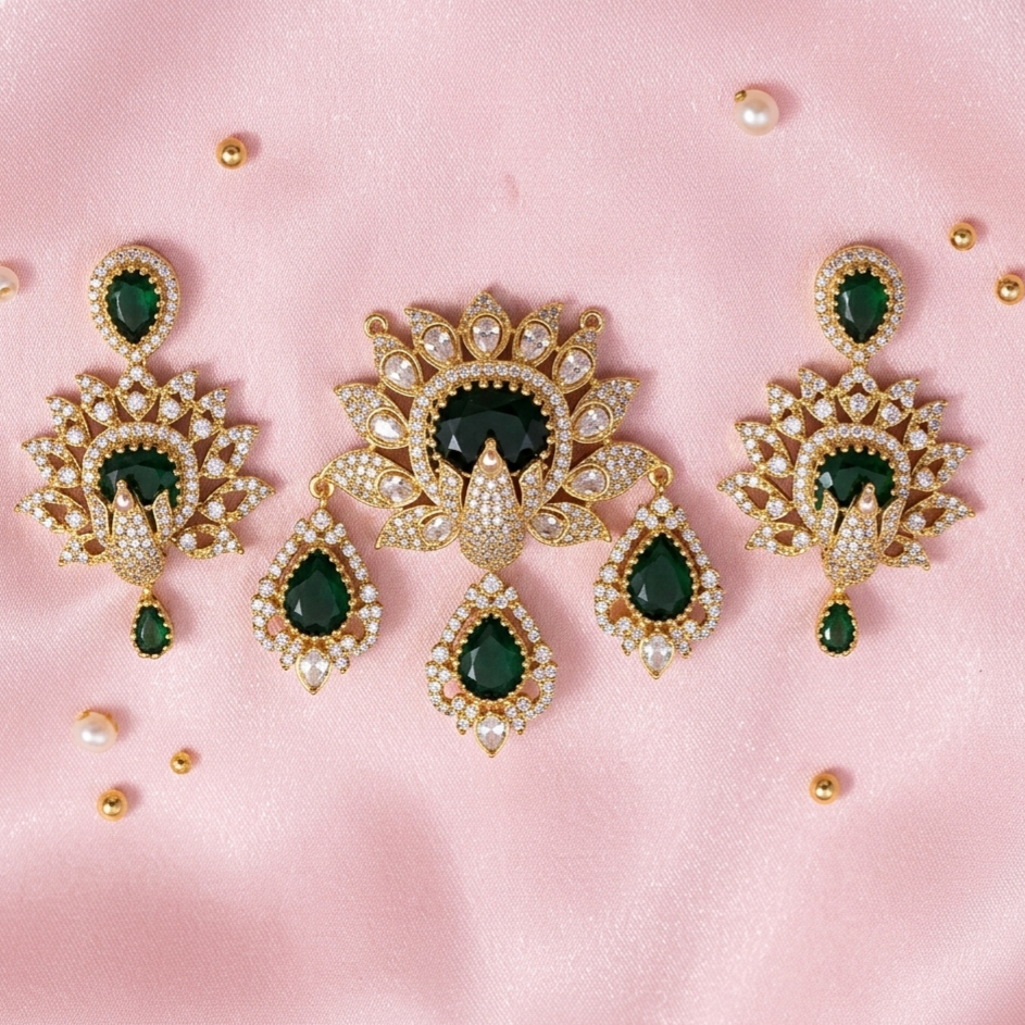 Victorious Peacock Pendant