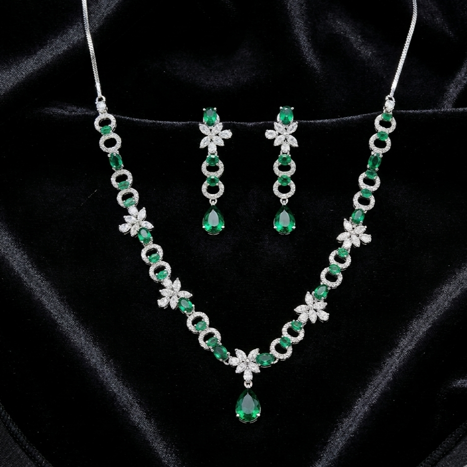 Ad Stone Neckless Green