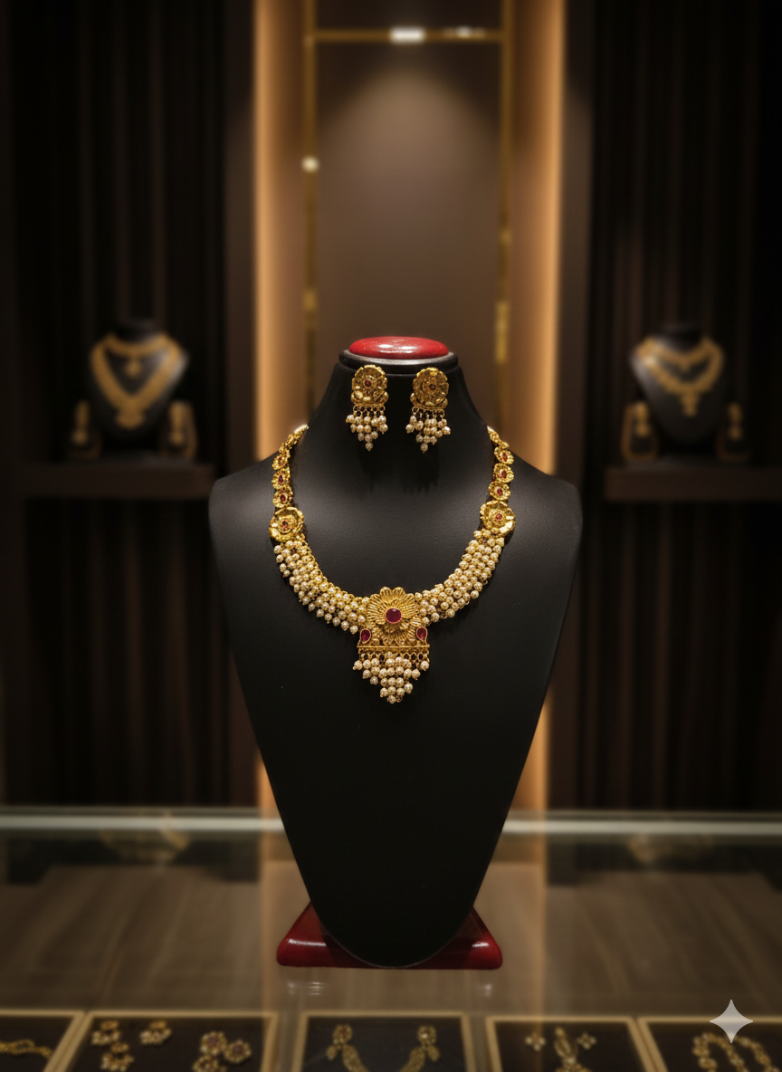 Copper Short neckless